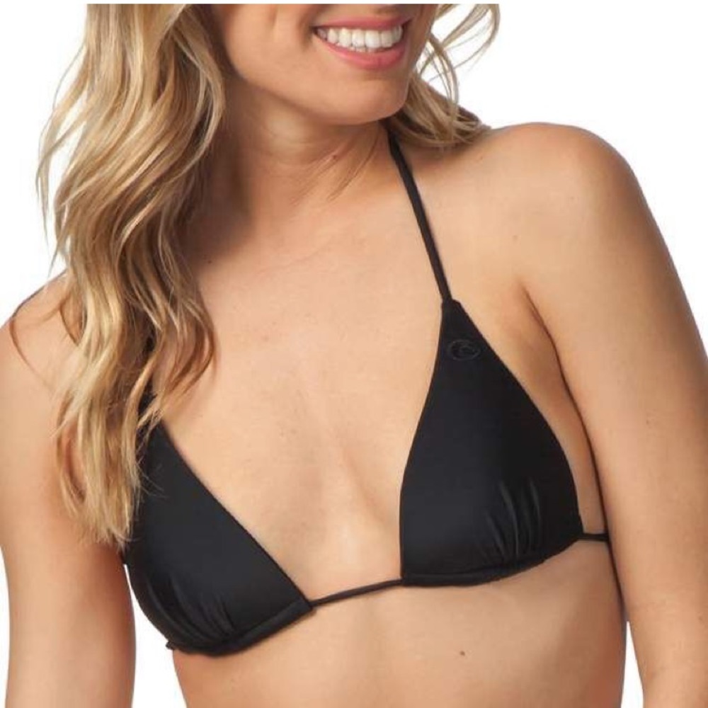🐬🌺😁Rip Curl Black Bikini Halter Top❤️